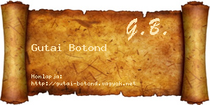 Gutai Botond névjegykártya